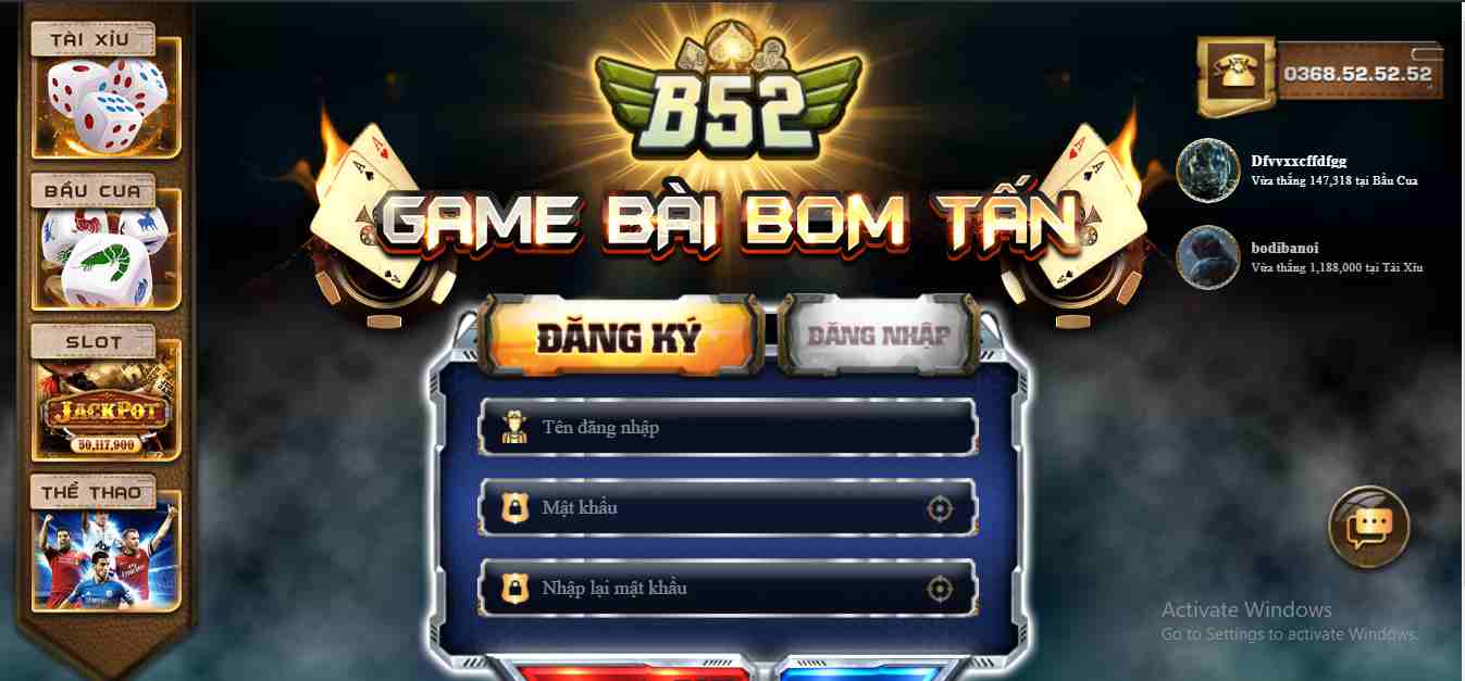Cổng game B52