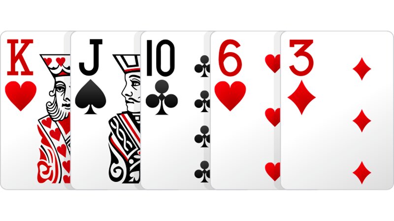 Bài Hight Card làm người chơi khá khó để thắng