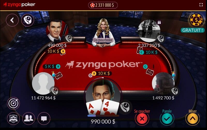 App chơi Poker uy tín Zynga Poker