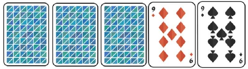 Đôi 9 và 3 lá bài lẻ