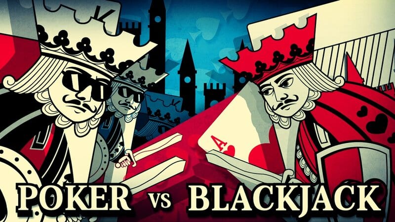 Sự khác nhau giữa Blackjack và Poker về thời gian 1 ván